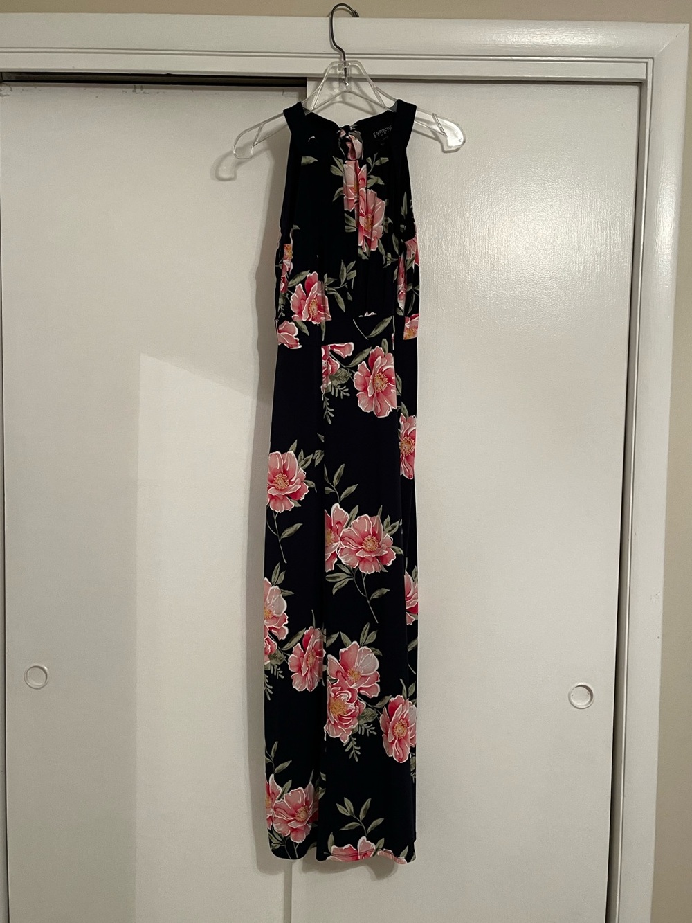 Enfocus Studio Navy Floral Maxi Dress Size 8